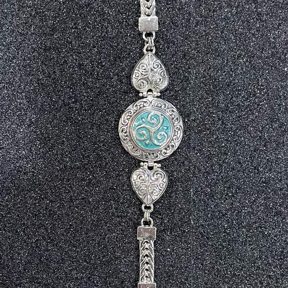 Ginger Snaps Bracelet with Turquoise Snap